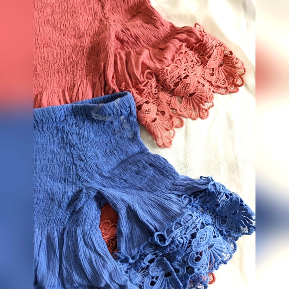 Rue 21 Women's Off Shoulder Shirred Blouses - Picture 10 of 16